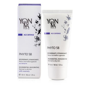 Yonka Age Defence Phyto 58 Creme Al Rosmarino - Rivitalizzante, Tonificante (Pelle da normale a grassa)