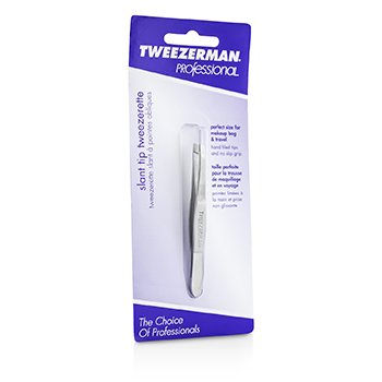 Tweezerman Pinzetta professionale con punta inclinata - classica in acciaio inossidabile