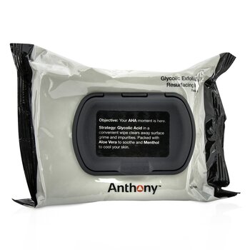 Anthony Logistics For Men Salviettine glicoliche esfolianti e rigeneranti