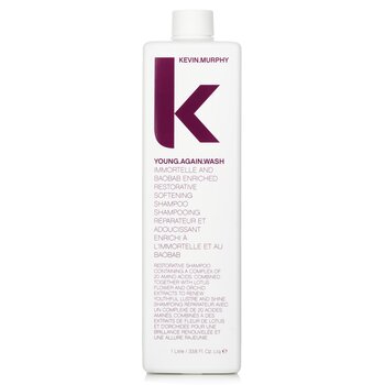 Kevin.Murphy Young.Again.Wash (Shampoo Restitutivo Ammorbidente Infuso di Immortelle e Baobab - Per Asciugare Capelli Fragili)