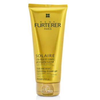 Rene Furterer Solaire Gel Doccia Nutriente con Cera di Jojoba (Capelli e Corpo)