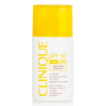 Clinique Crema solare minerale per viso SPF 50 - Formula per pelli sensibili