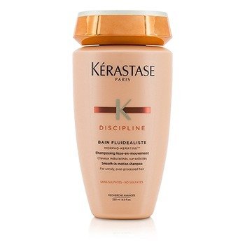 Kerastase Discipline Bain Fluidealiste Shampoo Smooth-In-Motion senza solfati - Per capelli indisciplinati e troppo elaborati (nuova confezione)