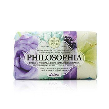 Sapone Naturale Philosophia - Detox - Daphne Invernale, Loto Bianco ed Echinacea Con Azulene e Oligoelementi