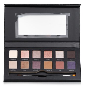 YBF Beauty Palette di ombretti Rock The Croc (12 ombretti, 1 pennello per ombretti a doppia estremità)