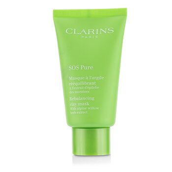 Clarins Maschera SOS Pure Riequilibrante allArgilla con Salice Alpino - Combinazione per Pelle Grassa