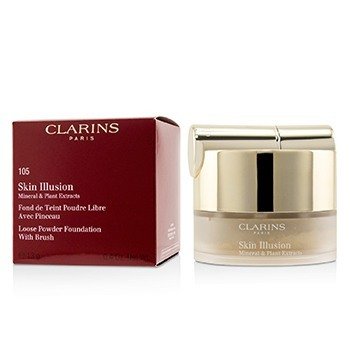 Fondotinta in polvere sciolto Skin Illusion Mineral & Plant Extracts (con pennello) (nuova confezione) - # 105 Nude