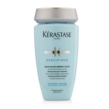 Kerastase Specifique Bain Riche Dermo-Calm Cleansing Soothing Shampoo (cuoio capelluto sensibile, capelli secchi)