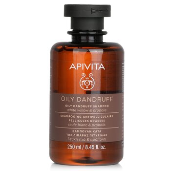 Apivita Shampoo antiforfora grassa con salice bianco e propoli (per cuoio capelluto grasso)