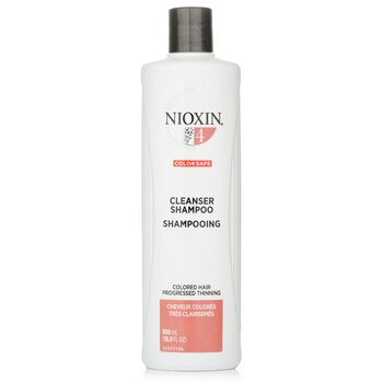 Nioxin Derma Purifying System 4 Cleanser Shampoo (Capelli colorati, diradamento progressivo, colore sicuro)