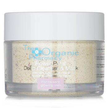 The Organic Pharmacy Detergente e maschera in profondità con petali di fiori - Per una pelle radiosa e luminosa