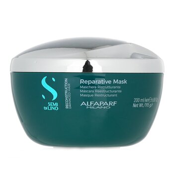 AlfaParf Maschera Riparatrice Ricostruttiva Semi Di Lino (Capelli Danneggiati)