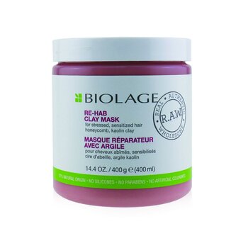 Biolage R.A.W. Maschera all'argilla Re-Hab (per capelli stressati e sensibilizzati)