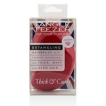 Tangle Teezer Spazzola districante spessa e riccia - # Salsa Red (per capelli spessi, mossi e afro)