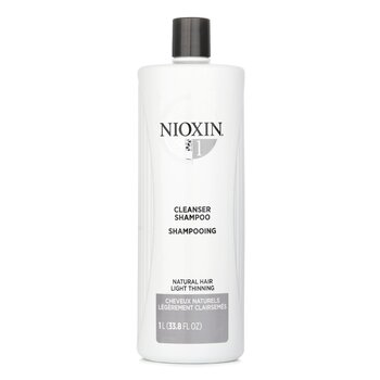Nioxin Derma Purifying System 1 Cleanser Shampoo (capelli naturali, assottigliamento leggero)