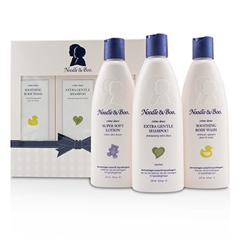 Set regalo iniziale: shampoo extra delicato 237ml / 8oz + bagnoschiuma lenitivo 237ml / 8oz + lozione super morbida 237ml / 8oz