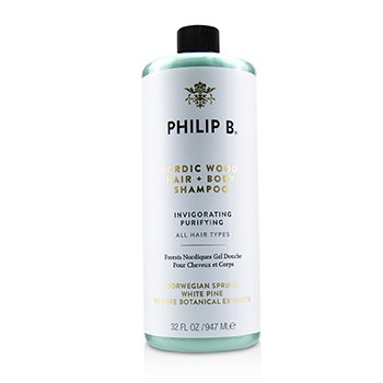 Philip B Nordic Wood Hair + Body Shampoo (Tonificante Purificante - Tutti i tipi di capelli)