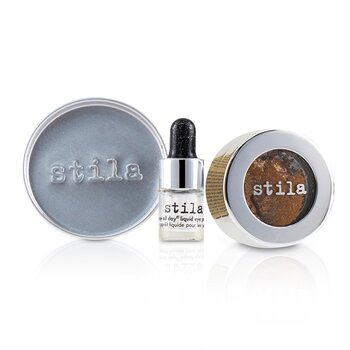 Stila Ombretto con finitura in lamina di metalli magnifici con Mini Stay All Day Liquid Eye Primer - Comex Copper