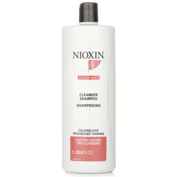Nioxin Derma Purifying System 4 Cleanser Shampoo (capelli colorati, diradamento progressivo, colore sicuro)