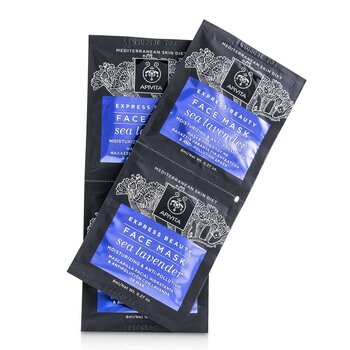 Apivita Express Beauty Face Mask con lavanda marina (idratante e anti-inquinamento)