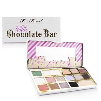 Palette di ombretti con barretta di cioccolato bianco