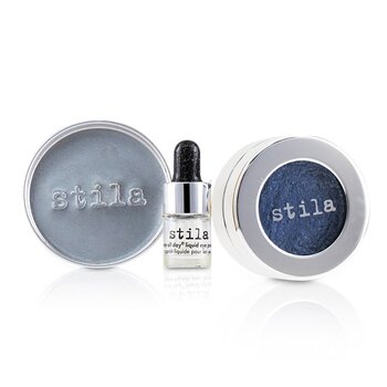 Stila Magnificent Metals Foil Finish Ombretto con Mini Stay All Day Liquid Eye Primer - Metallic Cobalt