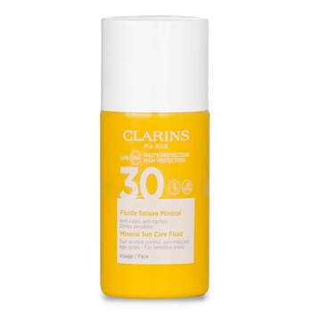 Clarins Fluido Solare Minerale Viso SPF 30 - Per Zone Sensibili