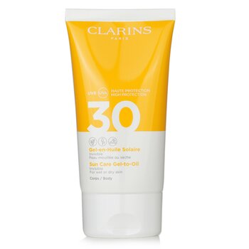 Clarins Crema Solare Corpo Gel-to-Olio SPF 30 - Per pelli umide o secche