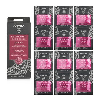 Apivita Express Beauty Maschera Viso allUva (Linea Levigante & Rassodante)