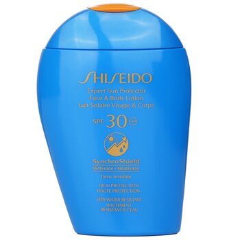 Shiseido Expert Sun Protector SPF 30 UVA Lozione viso e corpo (diventa invisibile, alta protezione e molto resistente allacqua)