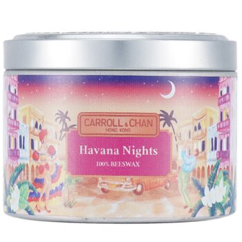 Candela di latta 100% cera d'api - Havana Nights