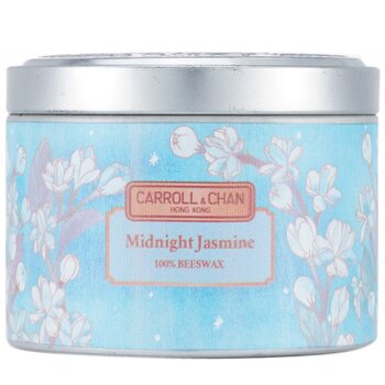 The Candle Company (Carroll & Chan) Candela di latta 100% cera dapi - Gelsomino di mezzanotte