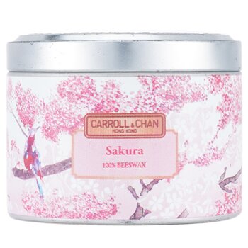 The Candle Company (Carroll & Chan) Candela di latta 100% cera dapi - Sakura