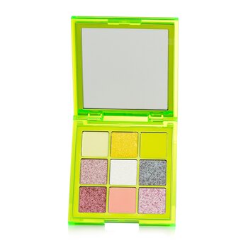 Huda Beauty Palette di ombretti a pigmenti pressati Neon Obsessions (9x ombretti) - # Neon Green