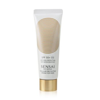 Sensai Silky Bronze Anti-Aging Sun Care - Crema protettiva cellulare per viso SPF50