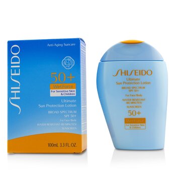 Shiseido Ultimate Sun Protection Lotion WetForce per viso e corpo SPF 50+ - Per pelli sensibili e bambini