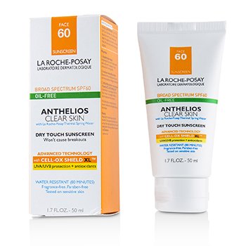 Anthelios Clear Skin Dry Touch Crema Solare Viso SPF 60 - Oil-Free