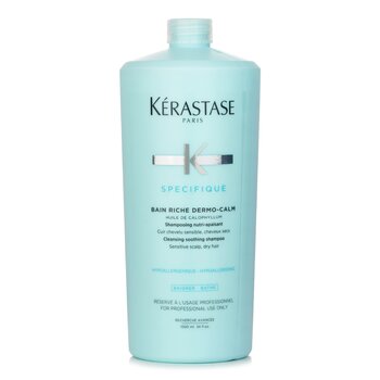 Kerastase Specifique Bain Riche Shampoo Detergente Lenitivo Dermo-Calmo (Cuoio Capelluto Sensibile, Capelli Secchi)