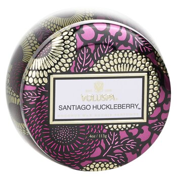 Voluspa Mini candela di latta - Santiago Huckleberry