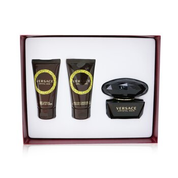 Crystal Noir Coffret: Eau De Toilette Spray 50 ml/1,7 oz + Bagno & Doccia Gel 50 ml/1,7 oz + Crema Corpo 50 ml/1,7 oz
