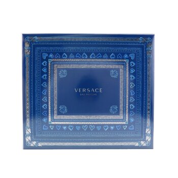 Versace Eau Fraiche Coffret: Eau De Toilette Spray 100 ml/3.4 oz + Bagno & Doccia Gel 150 ml/5 oz + Eau De Toilette Spray 10 ml/0.3 oz