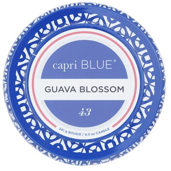 Capri Blue Candela da viaggio in latta - Fiore di guava