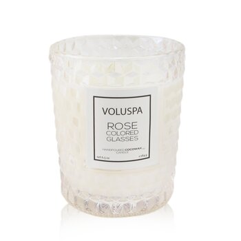 Voluspa Candela Classica - Bicchieri Color Rosa