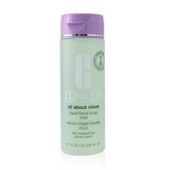 Clinique All About Clean sapone viso liquido delicato - pelle mista secca