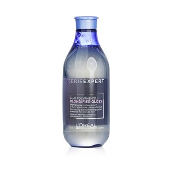 LOreal Professionnel Serie Expert - Shampoo Blondifier Gloss Acai Polifenoli Sistema Resurfacing e Illuminante (Per Capelli Biondi)