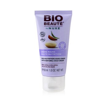 Nuxe Bio Beaute By Nuxe Crema per le mani ad alta nutrizione con crema fredda naturale (per mani da secche a molto secche)