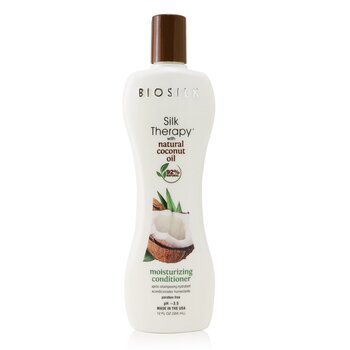 BioSilk Silk Therapy con balsamo idratante allolio di cocco