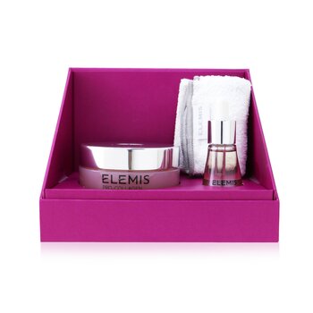 Pro-Collagen Rose Duet: balsamo detergente alla rosa 100 g + olio per il viso alla rosa 15 ml + panno detergente di lusso