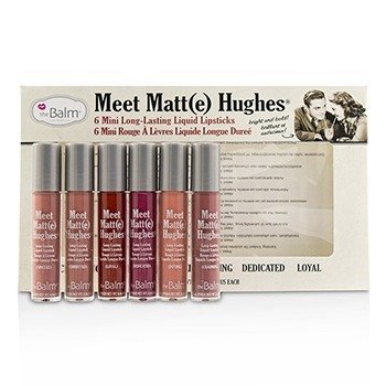 TheBalm Incontra Matt (e) Hughes 6 Mini kit di rossetti liquidi a lunga durata - Vol.1