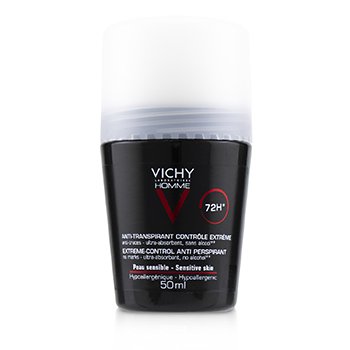 Vichy Homme 72H* Roll-on antitraspirante a controllo estremo (per pelli sensibili)